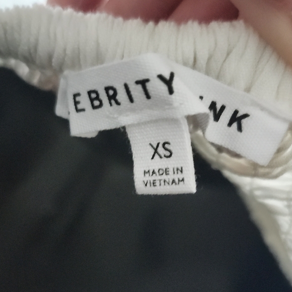 White/Cream/Ivory Long Sleeve Corset Dress - Picture 4 of 4